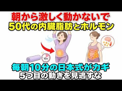 50代女性のお腹の脂肪を撃退する！日本の5つのエクササイズ