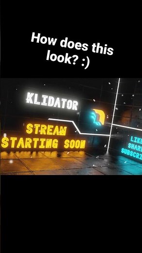 Stream Starting Soon animation for my Live Streams