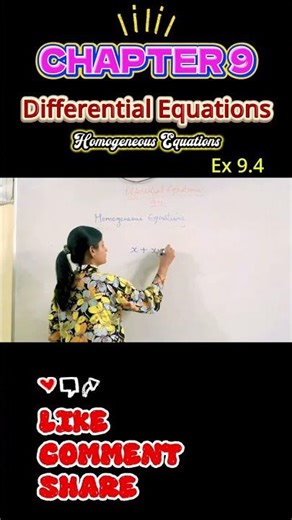 DIFFERENTIAL EQUATIONS CLASS-12 EX-9.3