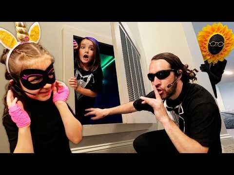 Niko's 8th Birthday is a SPY MiSSiON!! Mr. Sunflower iRL with Spy Dad, Crazy Baby Navey, & Adley
