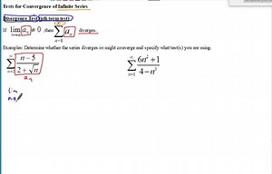 AP Calculus BC Notes nth term test, Integral test, p-series test