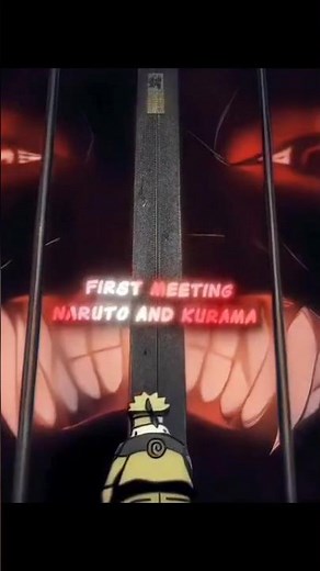 🔥 Naruto x Kurama: The First Meeting 🔥 #anime #naruto #narutoshippuden #shorts