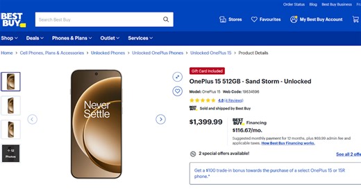 OnePlus has stocked BestBuy with the 15 and the 15R