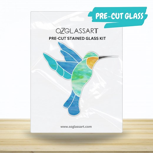 Precut Hummingbird Stained Glass Kit: DIY Beginner Project - Etsy
