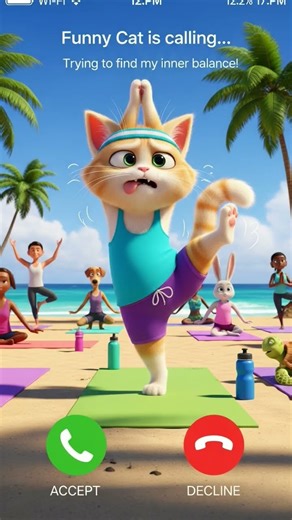 Funny cat is calling #calling #millionviewsrington #shorts #cutecat #catcalling