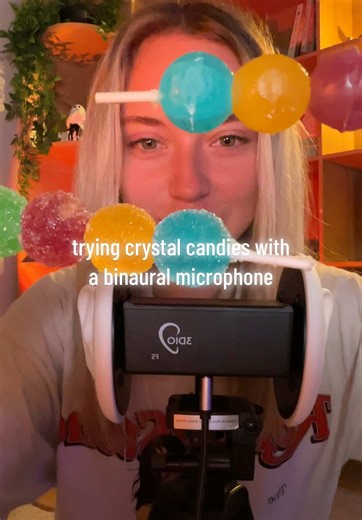 Binaural ASMR Experience with Crystal Candies