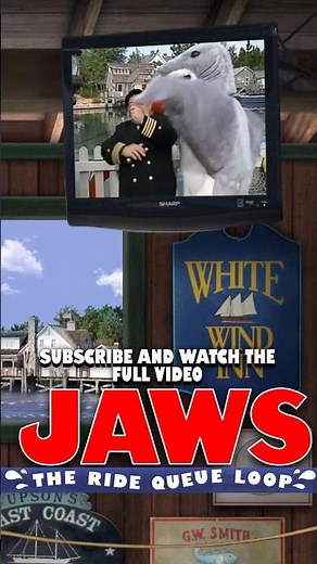 JAWS The Ride 1990's Queue Loop