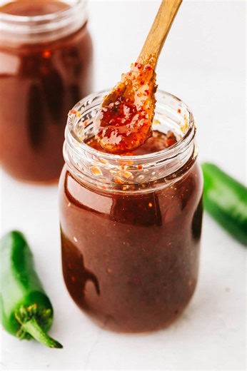 13K views · 30 reactions | Recipe here: https://therecipecritic.com/jalapeno-jelly/ Homemade Jalapeño Jelly has a perfect sweet and spicy combination you will want to slather on everything. | The Recipe Critic | Facebook