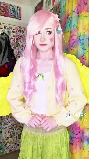 🌸 fluttershy!!! almost done but I forgot her ears >:c #fluttershy #fluttershycosplay #mylittlepony #mlp #mlpcosplay #fyp #cosplay #xycba