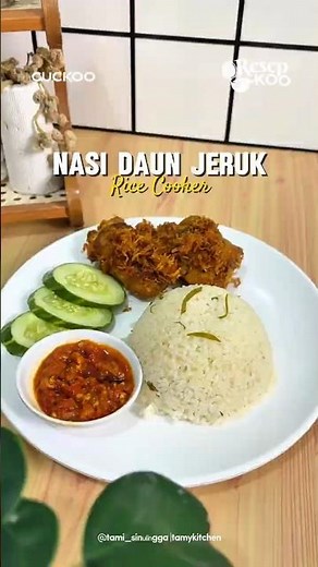 Nasi Daun Jeruk Rice Cooker🍚