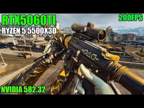 RTX 5060 Ti + Driver 582.32 no WARZONE BO7 S2 😳 Adeus Stutter? Teste Completo!