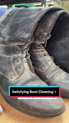 Satisfying shoe cleaning process