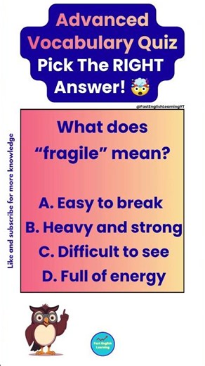 Can You Beat This Advanced English Vocabulary Test? 😳