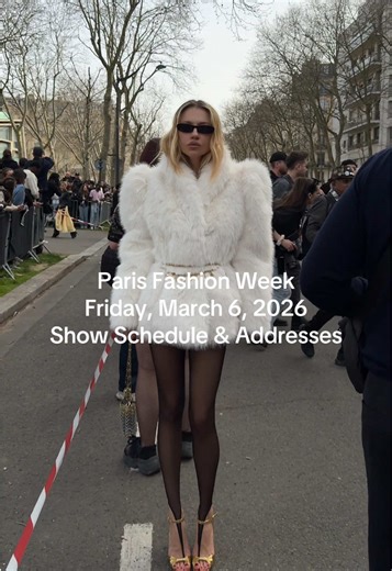 Paris Fashion Week Show Schedule & Venues