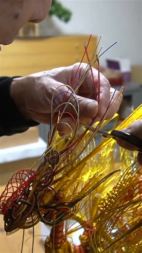 SUIGENKYO KYOTO on Instagram: "The Process of Creating a Phoenix Artwork Using Over 1,000 Mizuhiki Cords. #kyoto #crafts #art #process #craftsmanship #japan"