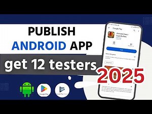 ✅ 2025 UPDATED | how to publish app in google play console | 12 testers for closed testing android