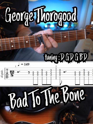 Bad To The Bone Guitar Riff Tutorial