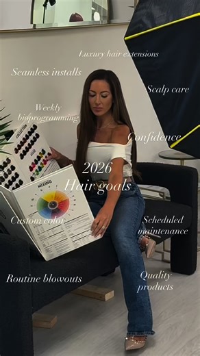 2026 is the year of maintenance on purpose. ✨ Luxury extensions that look like your hair, a weekly blowout ritual, BioProgramming for real repair, and appointments booked before “life gets busy.” If it’s on your hair goals list—Deborah’s already mapping it out for you. 🤍 Book your 2026 consult let’s make “best hair ever” the standard. | Parlour