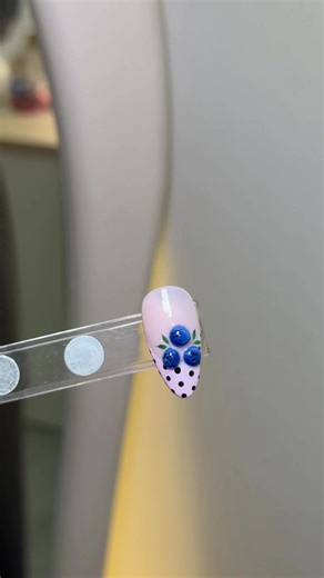 3D Blueberry Nail Art Ideas