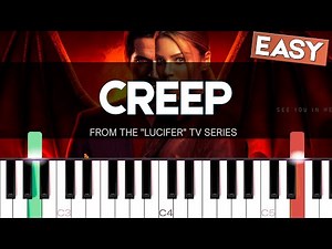 Creep FROM the Lucifer TV series [Easy Piano Tutorial] | SHEET MUSIC + MIDI 🔥