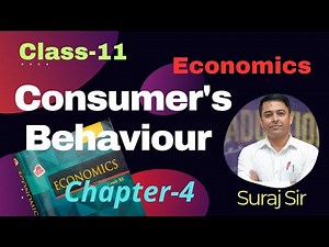 Class-11, Economics, Chapter-4 |Consumer's Behaviourour||
