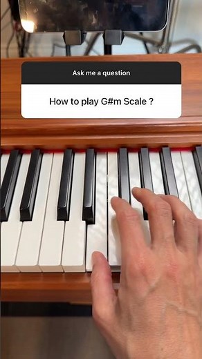 How to play "G#m Natural Scale" on the piano
