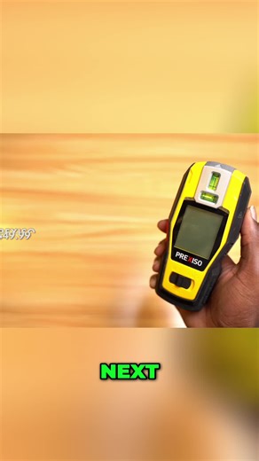 Stud finder meets laser level! Super useful for shelves, pics, anything that needs to be straight. Testing the laser now! #Tools #DIY #HomeImprovement #StudFinder #LaserLevel