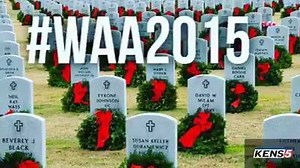 This morning, Wreaths Across America will honor the fallen at Fort Sam Houston National Cemetery and San Antonio National Cemetery. It's a very moving tribute and you are welcome to join. It starts at 11 a.m. | KENS 5 & Kens5.com