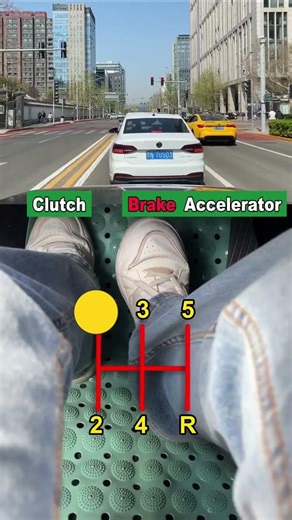 How to Use Clutch Brake Accelerator Like a Pro 🚗 | Driving Tips #shorts #youtubeshorts