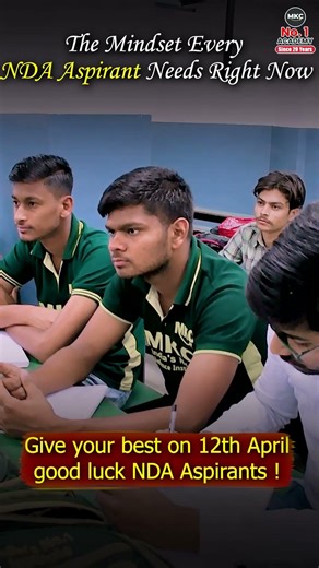 Do Your Best NDA Aspirants | All the Best for 12th April Exam 🇮🇳🔥| NDA Exam #ndapreparation2026