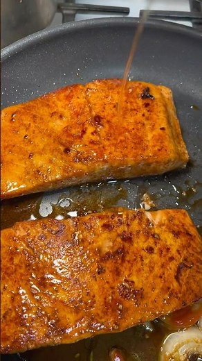 Honey Glazed Salmon And Yellow Rice!