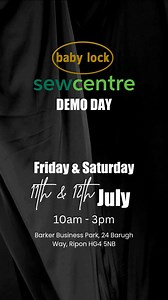 One for the diary! ✨淋 ⤵️ We’ve got a brand new baby lock dealer in...