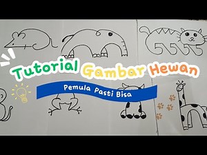 Cara Mudah Menggambar Hewan | Tutorial Menggambar Hewan