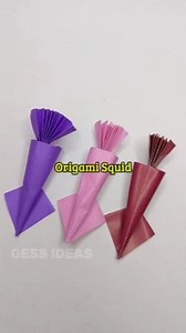 1.1K views · 35 shares | Origami squid made easy: impress your friends with this skill #origamisquidtutorial #easyorigamiforbeginners #howtofoldorigamisquid #origamiseacreatures #impressfriendswithorigami #funorigamiprojects #origamifoldingtechniques #creativeorigamidesigns #origamitipsforbeginners | Gess Ideas | Facebook