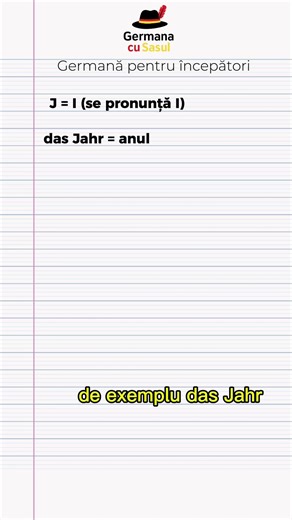 J se pronunță I în germană ! 👇Lasă un comentariu cu PDF și îți trimit ghidul gratuit pentru germană