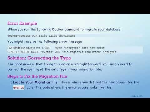 Fixing the PG::UndefinedObject Error in Your Rails App Migration Due to a Simple Typo