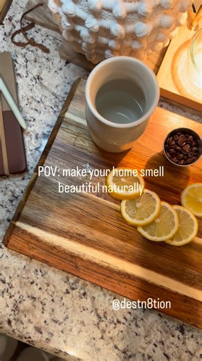 Des & N8 | Home Decor Designs + Travel + Lifestyle on Instagram: "A home that smells good shouldn’t come at the cost of your health. Lemon slices 🍋 Coffee beans ☕️ Vanilla 🌼 Boiling water + a candle warmer This is how we scent our home—naturally. We don’t use plug-ins, Febreze, or synthetic air fresheners. Many of them release hidden toxins, synthetic fragrances, and VOCs that linger in the air, settle on surfaces, and are especially harmful for pets and sensitive lungs. Just because something