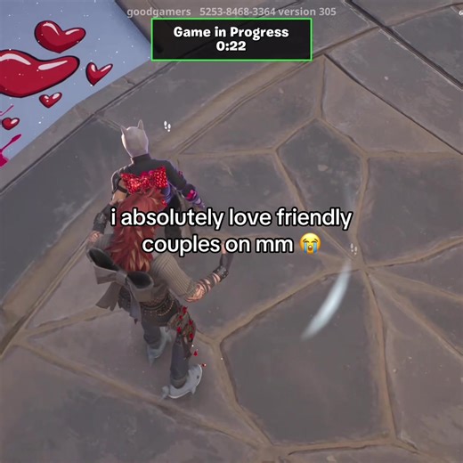 they did this for multiple rounds they were so cute 😭 #fortnite #murdermystery #mm #fyp #fortnitememes also no idea if they're actually a couple, they were just matching 🤗