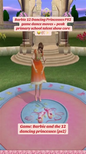 Barbie 12 Dancing Princesses PS2 game dance moves = peak primary school talent show core 😂🩰✨ #ps2 #nostalgiacore #barbie