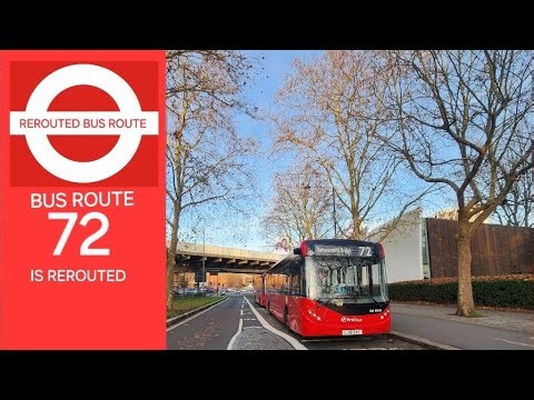 Bus Route 72 is REROUTED