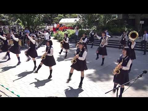 「シング・シング・シング」京都橘高校吹奏楽部スタイルダンス＜神奈川県川崎市(私立)大西学園中高校吹奏楽部@東京都中央区銀座＞[2018-05-05]