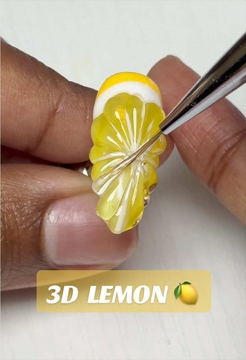 3D Lemon Nails: Summer Nail Art Tutorial