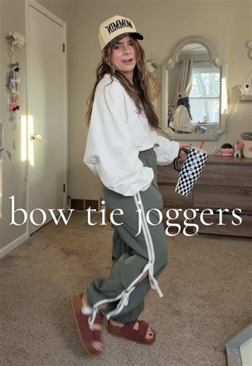 Stylish Bow Tie Jogger Pants for Spring and Summer
