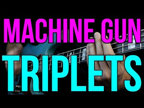3 Ways To Play Machine Gun Triplets (Slap Bass Lesson)