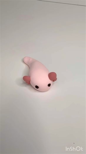 I Made an Axolotl from Clay 🩷✨