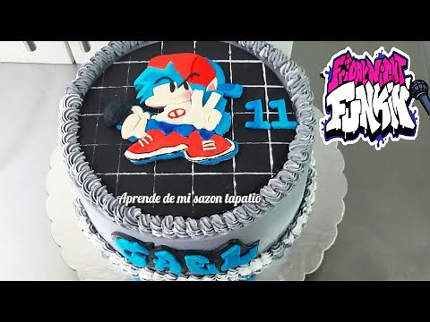 pastel de friday night funkin / FNF / friday night funkin cake / decoración de pasteles