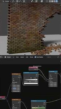 I made a Geo Node Brick Wall in Blender