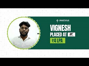 From Learner to Data Analyst | Vignesh’s Imarticus Success Story | Imarticus Learning Reviews