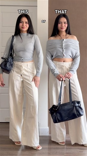 THIS OR THAT? Comment ur fav & subscribe♥️ #ootd #womensclothing #outfitideas #fashionhacks