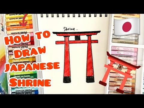 How to draw Japanese Shrine | Easy drawing | Step by Step